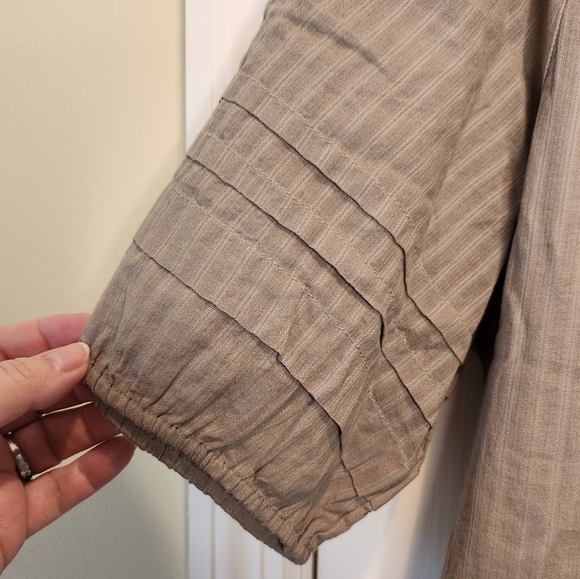 Market & Spruce 100% Cotton V-Neck Blouse Size 2X Olive Green - Picture 12 of 12